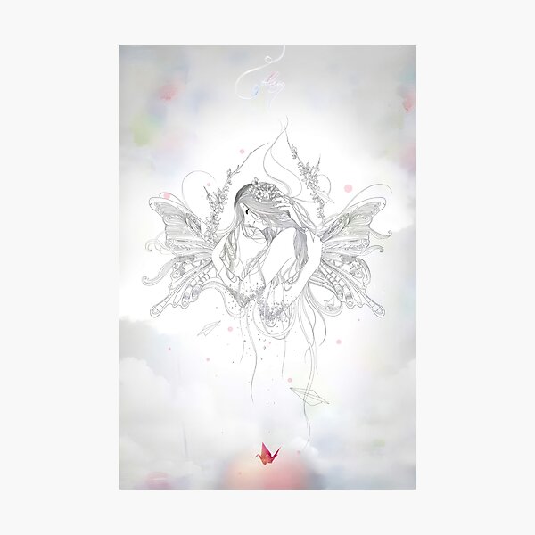 Item preview, Winged Fairy in a Cloudy Dream designed and sold by tammist.