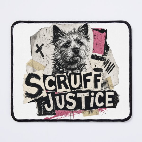 Item preview, Scruff Justice Dog Punk Cairn Terrier Owner designed and sold by AntiqueImages.