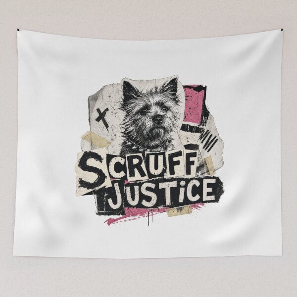 Item preview, Scruff Justice Dog Punk Cairn Terrier Owner designed and sold by AntiqueImages.