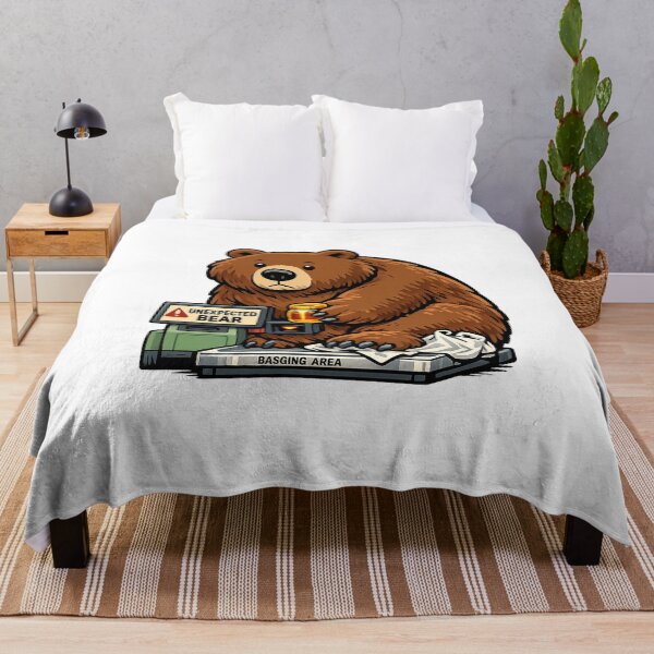 Item preview, Unexpected Bear Self Checkout Funny Cartoon designed and sold by Concrete Coffee Studio.