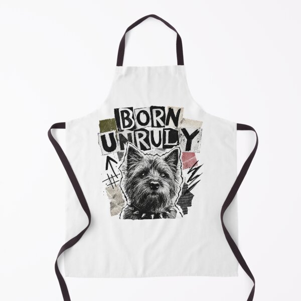 Item preview, Rebellious Scruffy Dog Born Unruly Punk Cairn designed and sold by AntiqueImages.