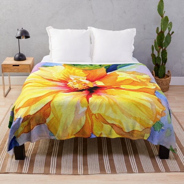 Item preview, Yellow hibiscus painting designed and sold by Fayes4Art.