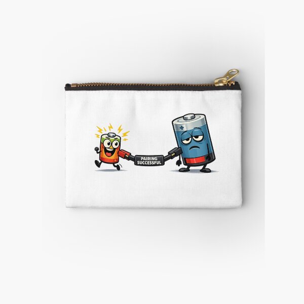 Item preview, Pairing Successful Funny Battery Couple Cartoon designed and sold by Concrete Coffee Studio.