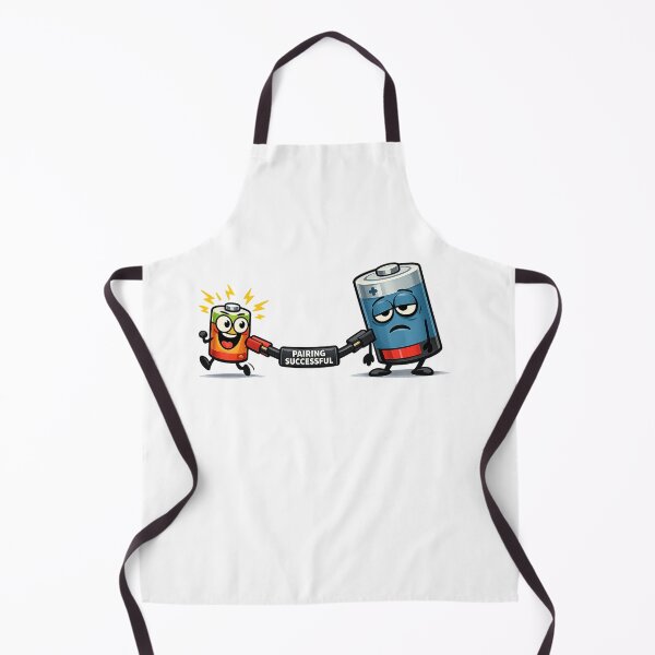 Item preview, Pairing Successful Funny Battery Couple Cartoon designed and sold by Concrete Coffee Studio.