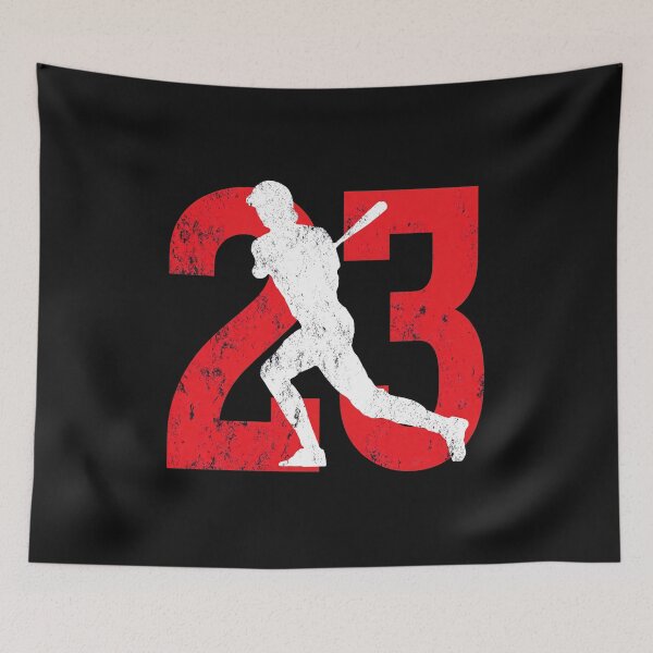 Item preview, Vintage Number 23 Baseball Batter Silhouette designed and sold by Eowcat.