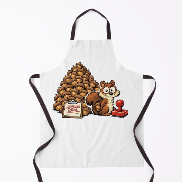 Item preview, Undeclared Acorns Funny Squirrel Cartoon designed and sold by Concrete Coffee Studio.