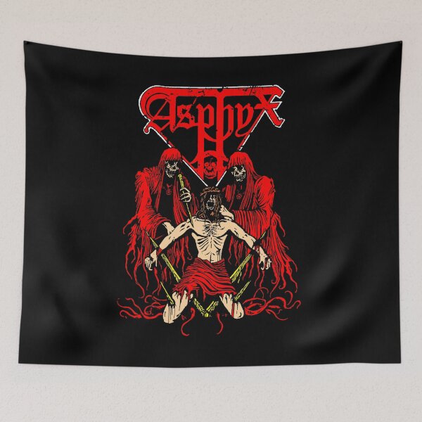 Item preview, Retro Red Sillhouette Metal Band 90s designed and sold by FourtyNinen.