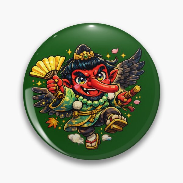 Item preview, Colorful Tengu Japanese Yokai Character designed and sold by OddGarage.