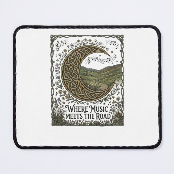 Item preview, Where Music Meets the Road Celtic Music Road Trip Vintage Design designed and sold by Artbysarmina.