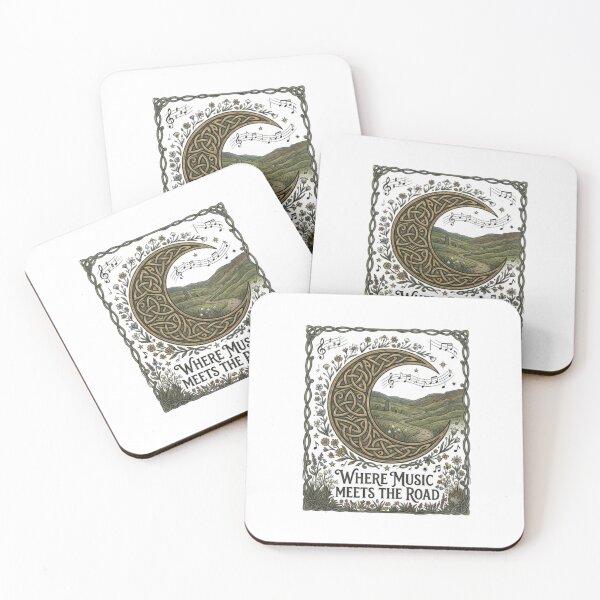 Item preview, Where Music Meets the Road Celtic Music Road Trip Vintage Design designed and sold by Artbysarmina.