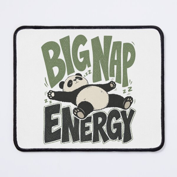 Item preview, Big Nap Energy Tee, Type-Sandwich Lounging Panda Graphic designed and sold by PhylonBoxx.