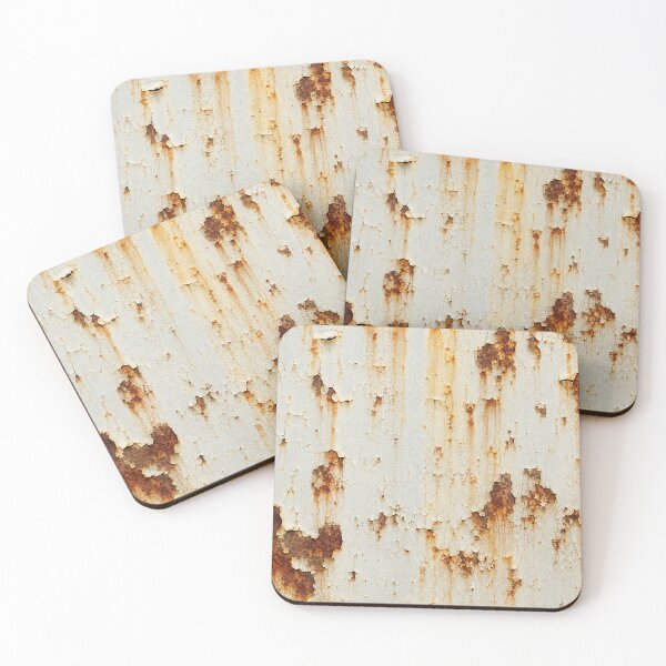 Item preview, Ivory White Peeling Enamel Rust Texture designed and sold by The Rust Lab.