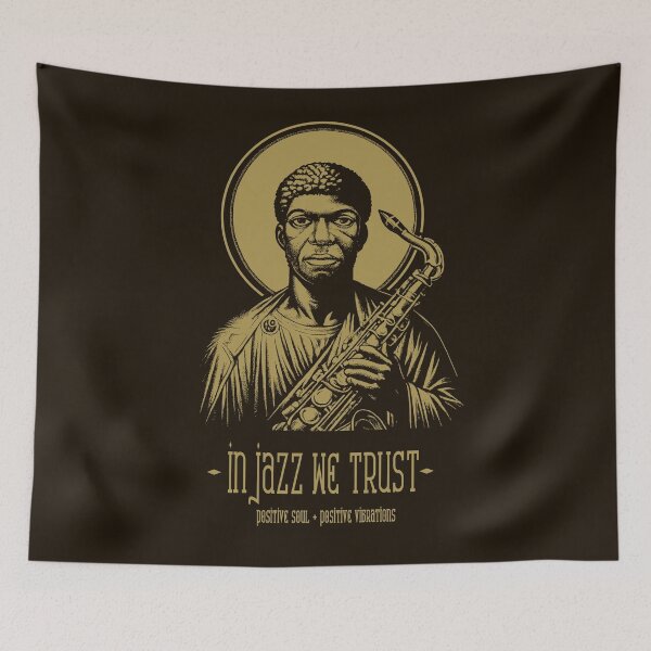 Item preview, In Jazz We Trust designed and sold by Sarcastic Panda.