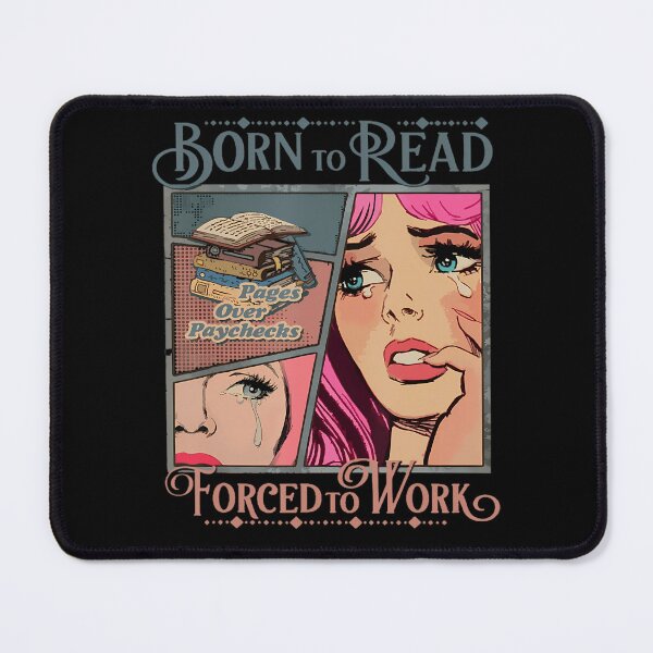 Item preview, Born To Read Forced To Work Reader Poster designed and sold by JustinaWiza1.