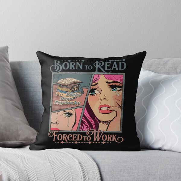 Item preview, Born To Read Forced To Work Reader Poster designed and sold by JustinaWiza1.