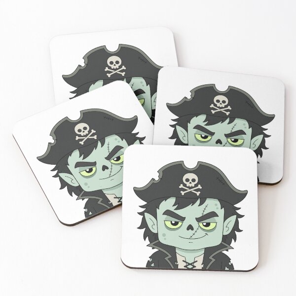 Item preview, Cute Haunted Pirate Cartoon Halloween Character designed and sold by teeperfect.
