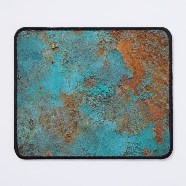 Item preview, Teal Blue and Orange Rusted Metal Texture designed and sold by The Rust Lab.