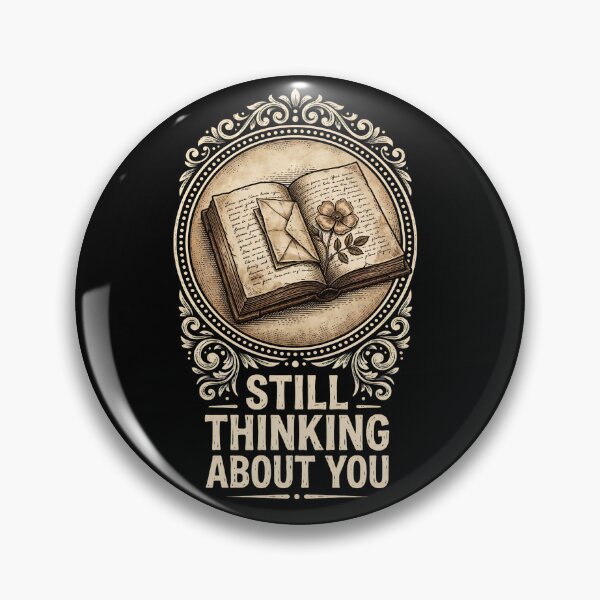 Item preview, Still Thinking About You - Pressed Note Engraved Book Design designed and sold by KansydMerch.