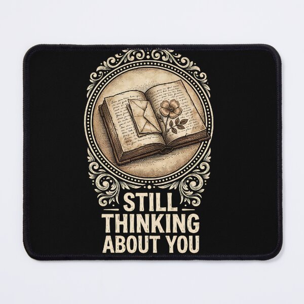 Item preview, Still Thinking About You - Pressed Note Engraved Book Design designed and sold by KansydMerch.