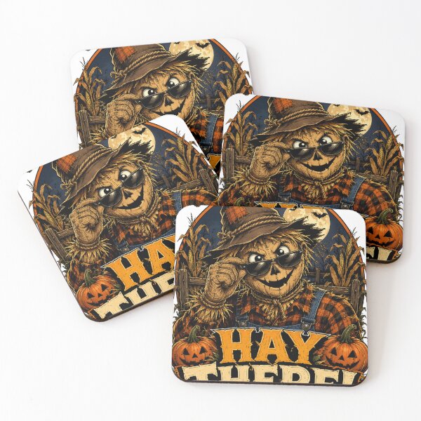 Item preview, Scarecrow saying "Hay There" designed and sold by ThePlace2BeN.