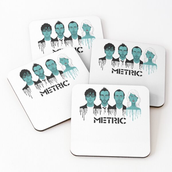 Item preview, Metric Indie Rock Band Artwork Teal designed and sold by ArvidKirlin.
