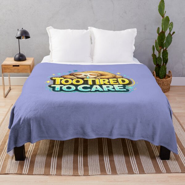 Item preview, Too Tired to Care | Funny Exhausted Sloth Design | Burnout & Tired People Gift designed and sold by GottaPics.