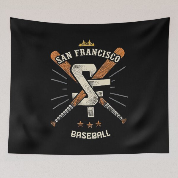 Item preview, Vintage San Francisco Baseball SF Bats Logo designed and sold by ChemiCrocheting.