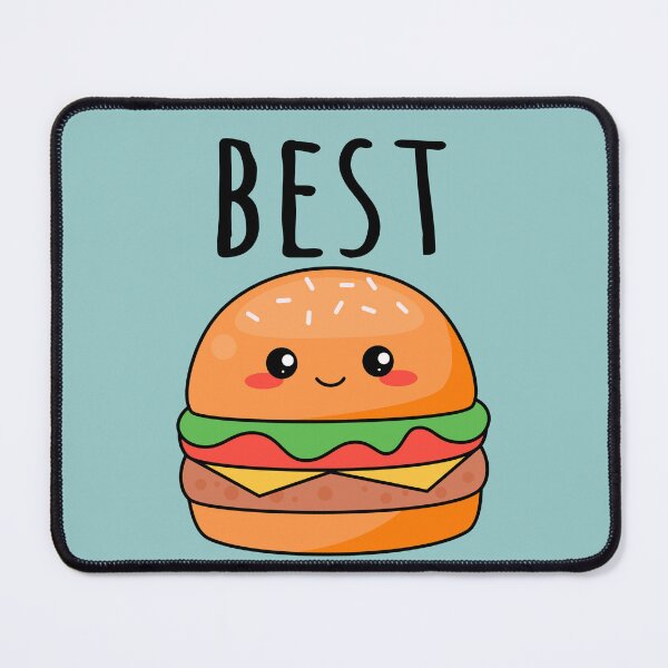 Item preview, Cute Kawaii Happy Hamburger Cartoon Food Graphic T-Shirt designed and sold by hejrawli.