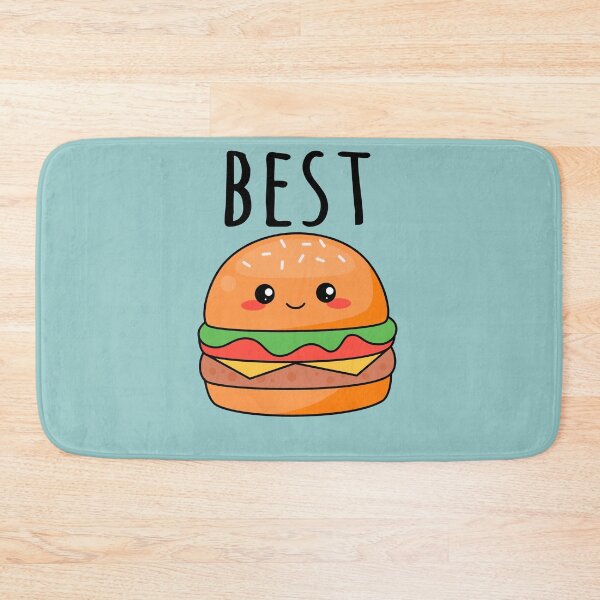 Item preview, Cute Kawaii Happy Hamburger Cartoon Food Graphic T-Shirt designed and sold by hejrawli.