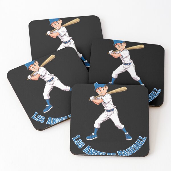 Item preview, Los Angeles Baseball Anime Batter Art designed and sold by ChemiCrocheting.