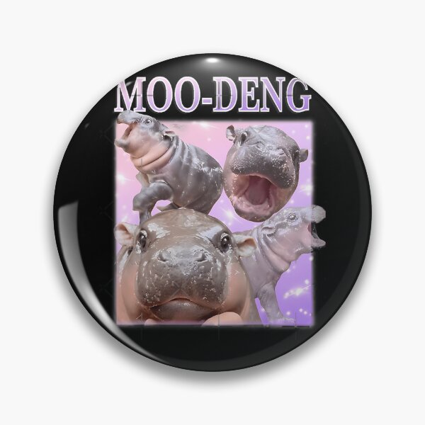 Item preview, Moo Deng Famous Baby Pygmy Hippo Collage Poster designed and sold by AubreySmith2.
