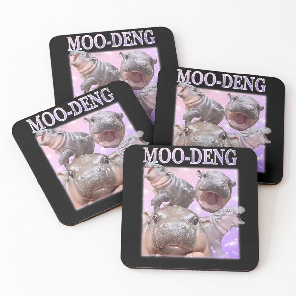 Item preview, Moo Deng Famous Baby Pygmy Hippo Collage Poster designed and sold by AubreySmith2.