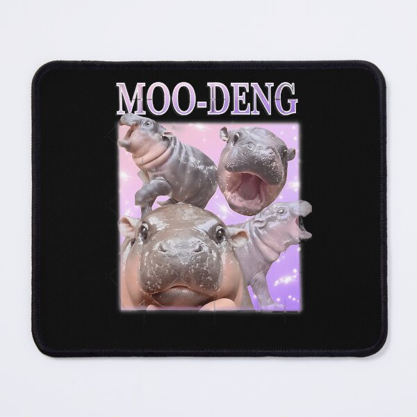 Item preview, Moo Deng Famous Baby Pygmy Hippo Collage Poster designed and sold by AubreySmith2.