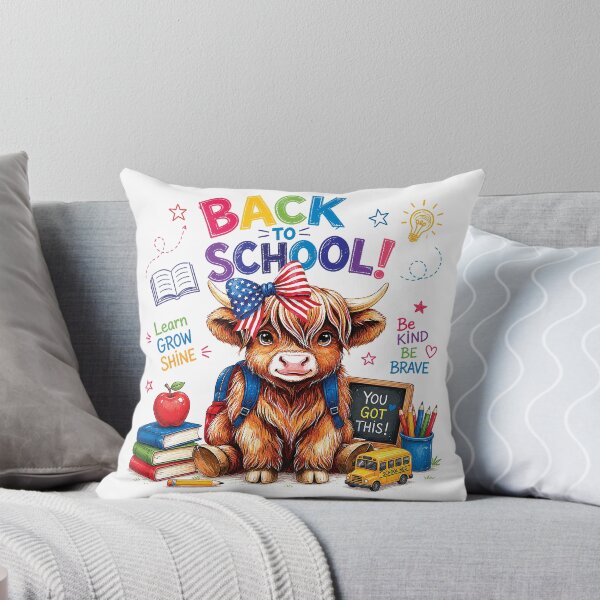 Item preview, Back to School Highland Cow designed and sold by thepixfactory.