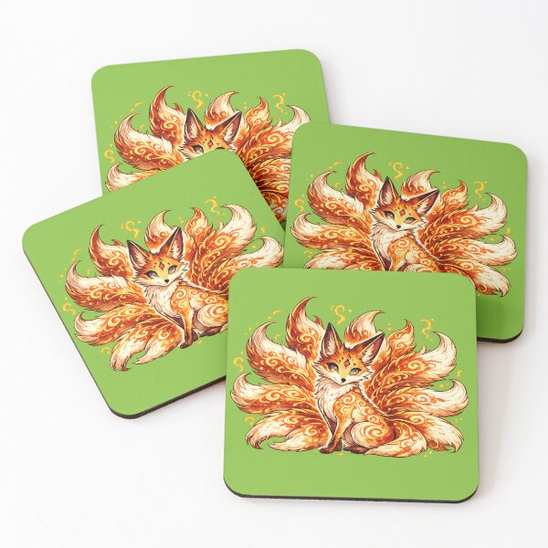 Item preview, Fiery Nine Tailed Kitsune Yokai designed and sold by OddGarage.