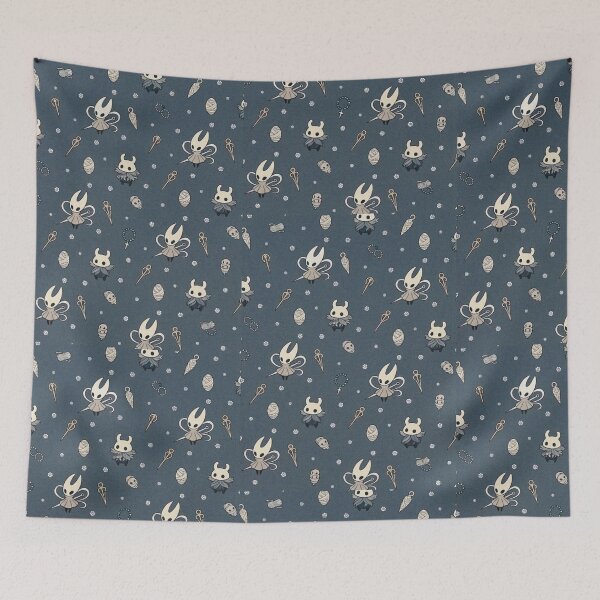 Item preview, The Knight and Hornet Cute Seamless Pattern - Hollow Knight Art designed and sold by ContributorPatt.
