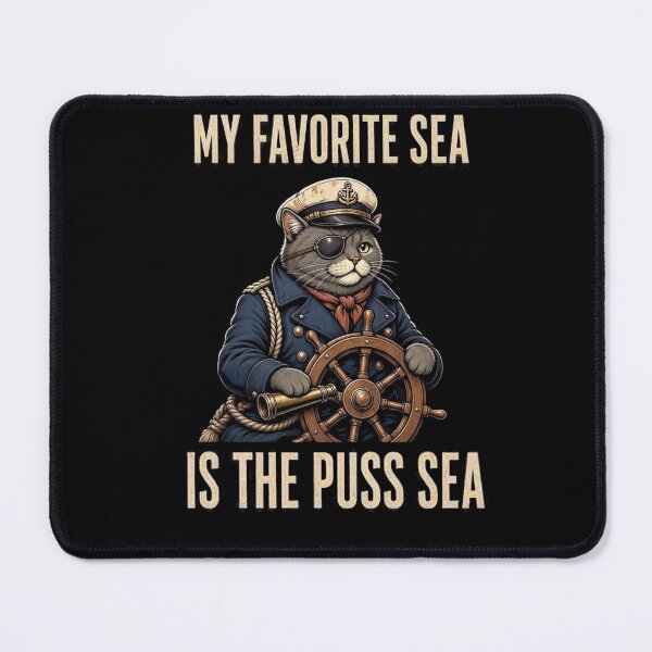 Item preview, My Favorite Sea is The Puss-Sea designed and sold by TheEndDesign.
