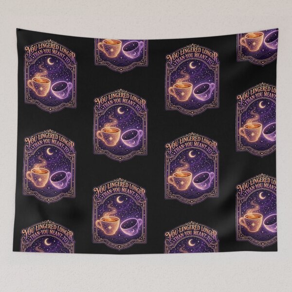 Item preview, You Lingered Longer Than You Meant To - Celestial Coffee Cup Design designed and sold by KansydMerch.