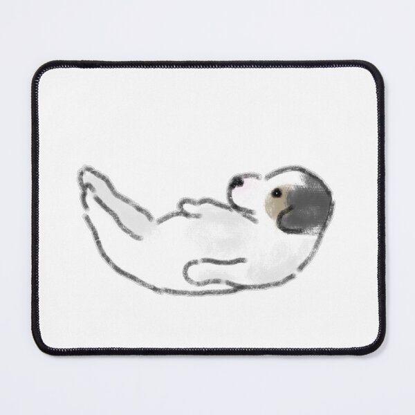 Item preview, Cute Dog Lying On Back Legs In Air Art designed and sold by raun.draw.