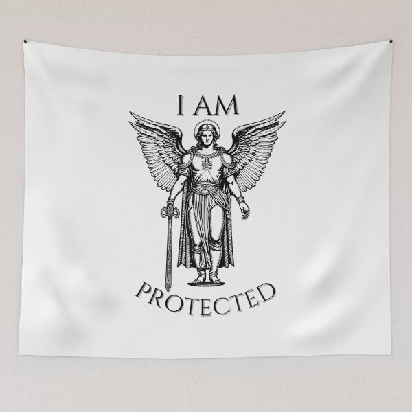 Item preview, I Am Protected Archangel Michael designed and sold by MiaBellaGirl.