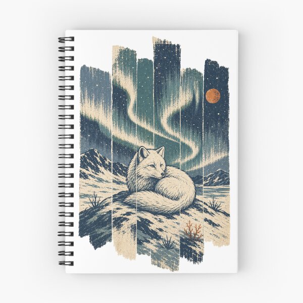 Item preview, Arctic Fox on the Tundra Ridge Wild Animal Animal Nature Art designed and sold by VisualArtsOasis.
