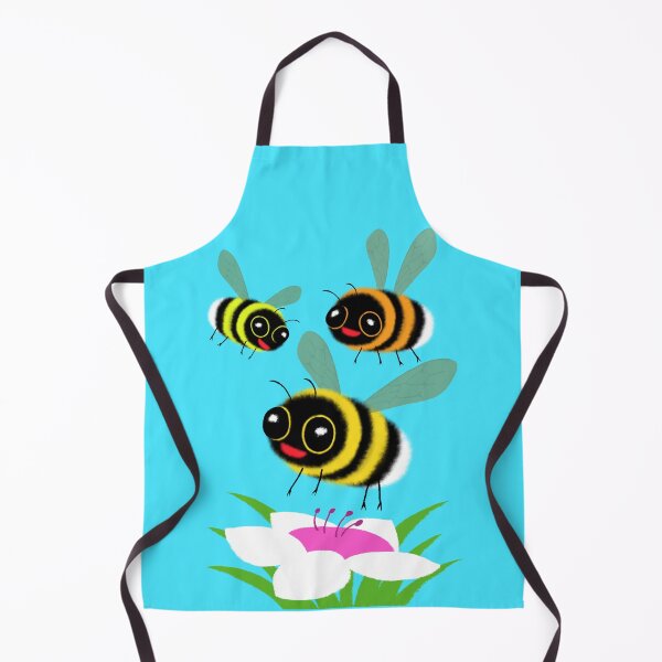 Item preview, Three Happy Bumblebees and Flower designed and sold by TamaAnimalArt.