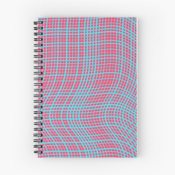 Item preview, Vibrant Pink and Cyan Distorted Grid Pattern designed and sold by GraphyLab.