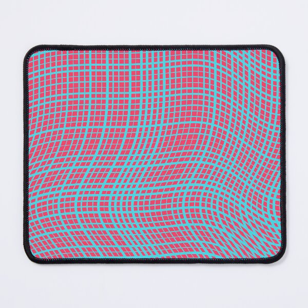 Item preview, Vibrant Pink and Cyan Distorted Grid Pattern designed and sold by GraphyLab.