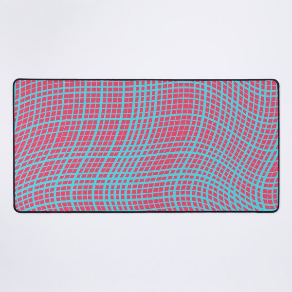 Item preview, Vibrant Pink and Cyan Distorted Grid Pattern designed and sold by GraphyLab.