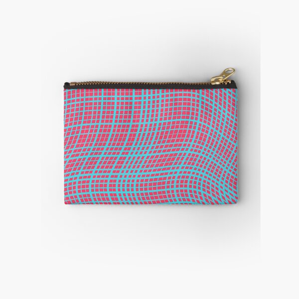 Item preview, Vibrant Pink and Cyan Distorted Grid Pattern designed and sold by GraphyLab.