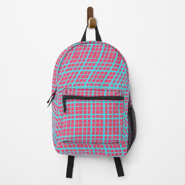 Item preview, Vibrant Pink and Cyan Distorted Grid Pattern designed and sold by GraphyLab.