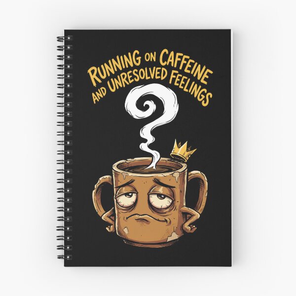 Item preview, Running On Caffeine And Unresolved Feelings - Funny Coffee Cup Design designed and sold by KansydMerch.