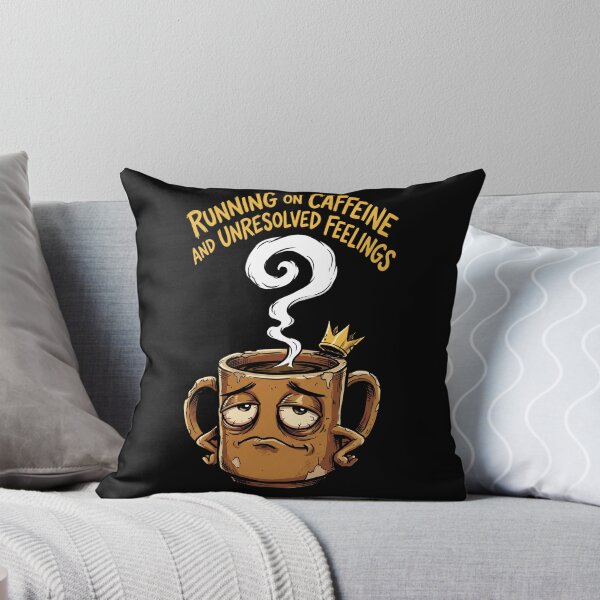 Item preview, Running On Caffeine And Unresolved Feelings - Funny Coffee Cup Design designed and sold by KansydMerch.