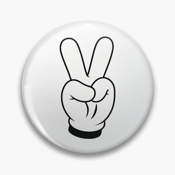 Item preview, Peace Sign Victory Hand Gesture - Minimalist Design Iconic V Gesture designed and sold by charlypicazo.
